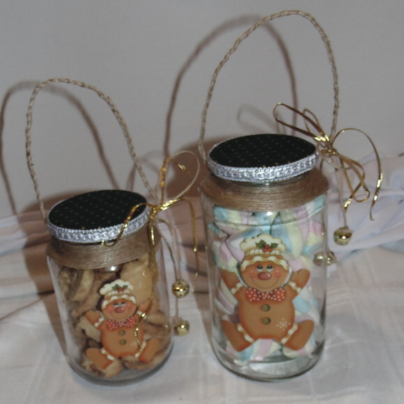 Conjunto Biscoito de Natal de Cesta de Vidro N° 600