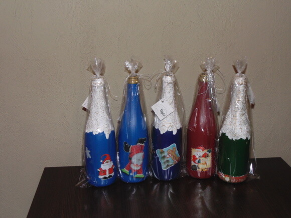 Garrafa Decorada Natalina N° 109
