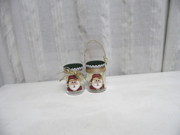 Kit Mini Vidro Papai Noel
