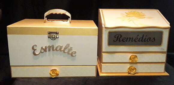 Kit Porta Esmalte e Porta Remédios N° 896