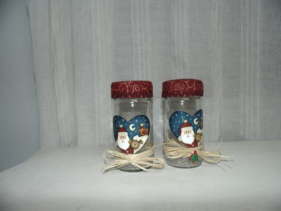 Kit Vidro Papai Noel e a Ovelha N° 697