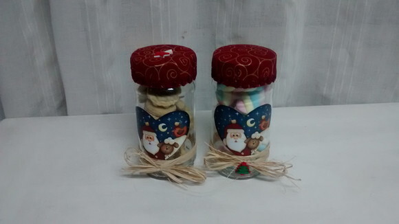Kit Vidro Papai Noel e a Ovelha N° 697