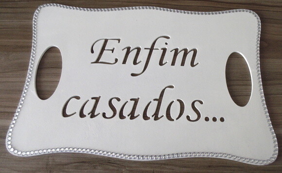 Placa enfim casados n° 301