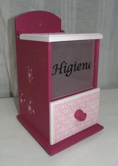 Porta Algodão e Cotonete Pink N° 884