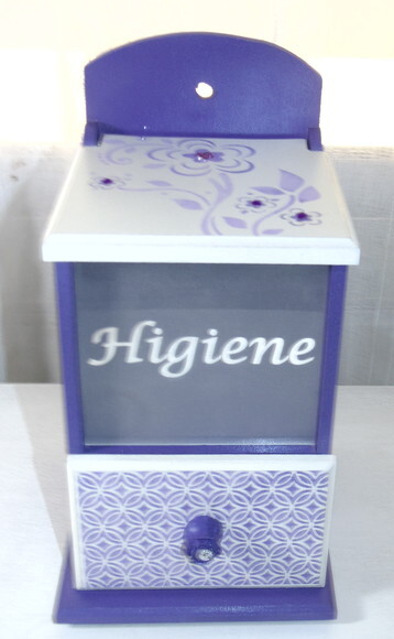 Porta Algodão e Cotonete Violeta N° 885