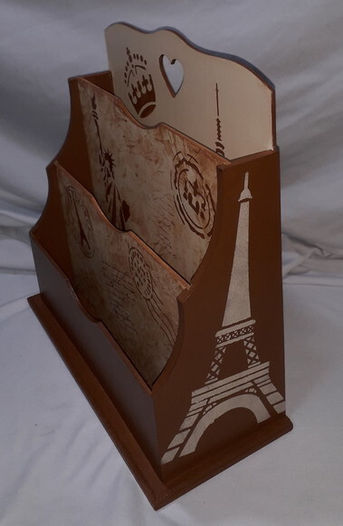 Porta Cartas de Mesa Marrom N° 882