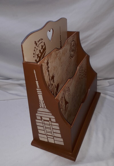 Porta Cartas de Mesa Marrom N° 882
