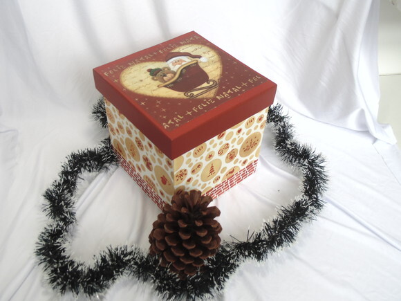 Porta panetone 500g bolas de natal N° 758