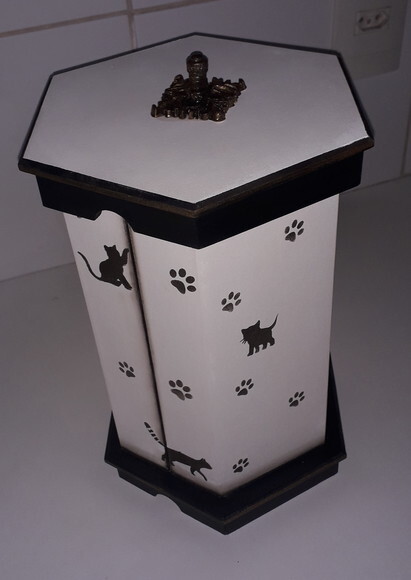 Porta Papel Toalha de Gato Sextavado
