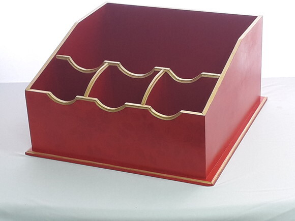 Porta Prato Vermelho Liso N° 873