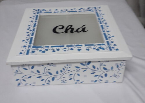 Caixa de Chá Flores Azuis N° 877