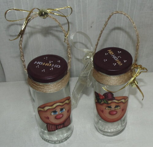 Cesta de Vidro de Bolachinha de Natal N° 688