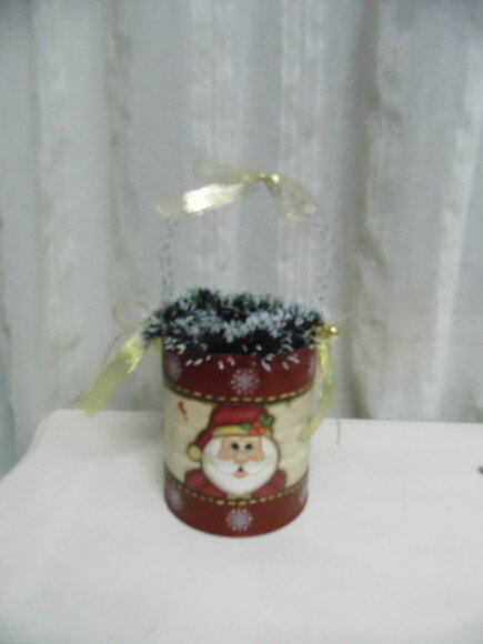 Cesto de Lata Grande Papai Noel N° 701