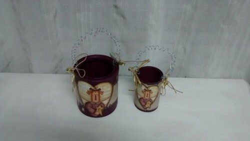 Conjunto Cesto de Lata Menina com a Estrela N° 703