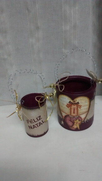 Conjunto Cesto de Lata Menina com a Estrela N° 703