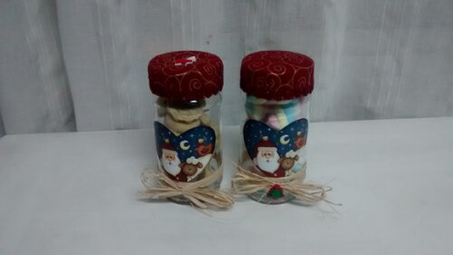 Kit Vidro Papai Noel e a Ovelha N° 697