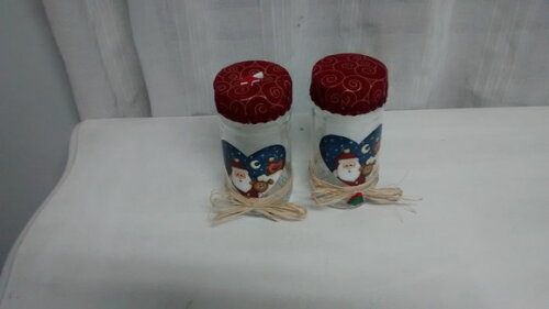 Kit Vidro Papai Noel e a Ovelha N° 697