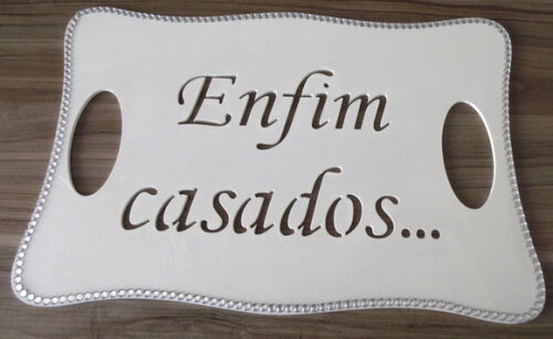Placa enfim casados n° 301