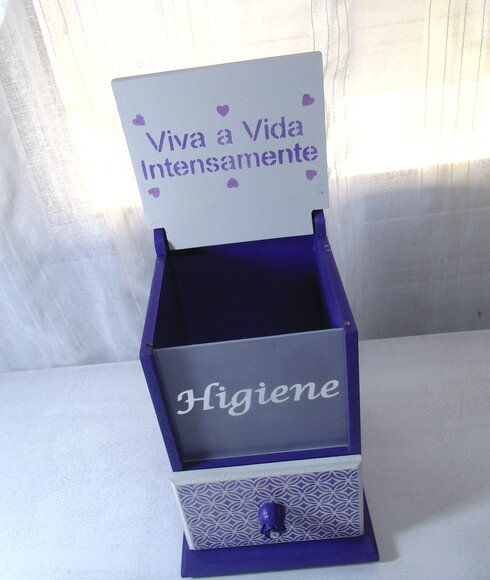 Porta Algodão e Cotonete Violeta N° 885