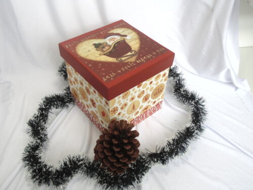Porta panetone 500g bolas de natal N° 758