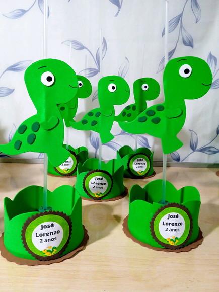 Centro de Mesa Dinossauros/ Dino Baby de eva