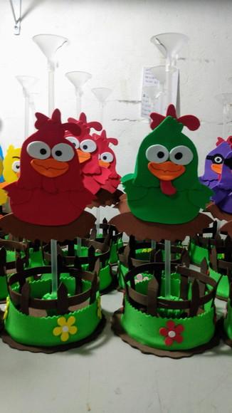 Centros De Mesa Personalizado Turma Da Galinha Pintadinha Em