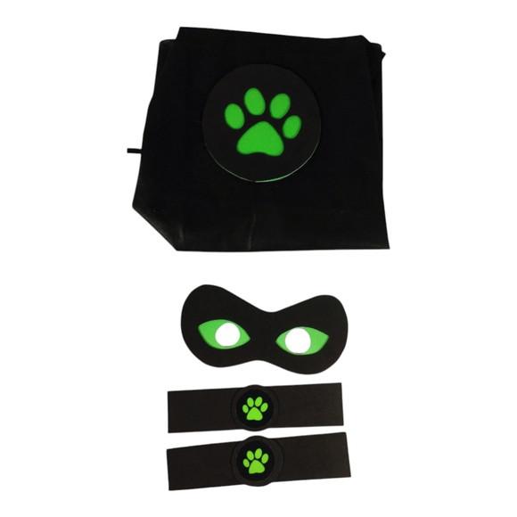 Kit Lembrancinha c/ Capa Máscara e Bracelete Lady e Cat