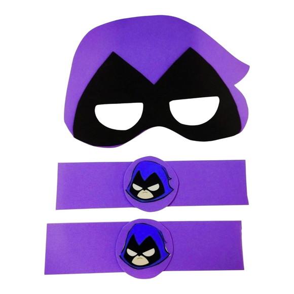 Kit Lembrancinha Jovens Titãs com Máscara e Braceletes Festa