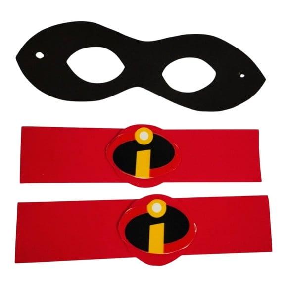 Kit Lembrancinha os Incríveis com Máscara e Bracelete de Eva