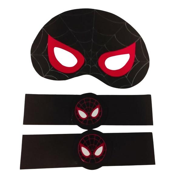 Kit Lembrancinha Spidey com Máscara e Braceletes em Eva