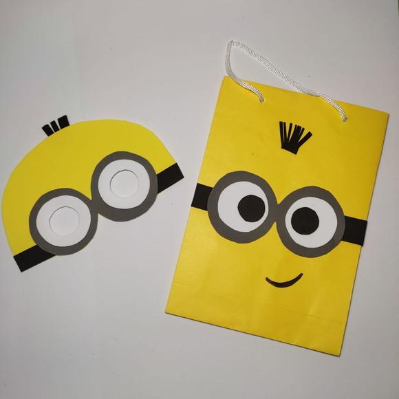 Lembrancinha os Minions Máscaras Toda em Eva para Festas