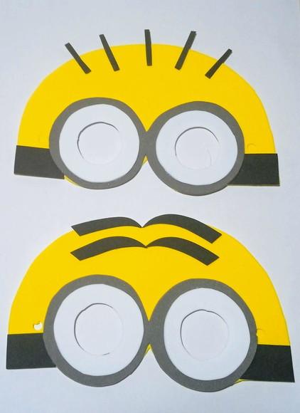 Lembrancinha os Minions Máscaras Toda em Eva para Festas