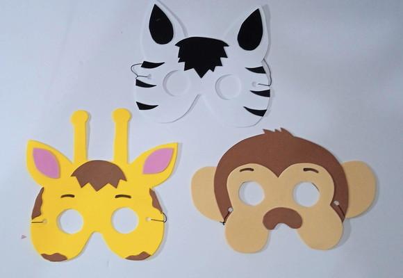 Lembrancinha Safari Máscaras Toda em Eva para Festa