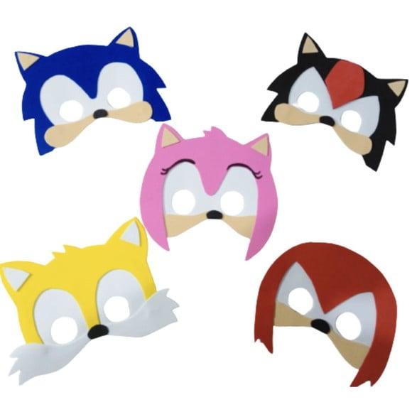 Lembrancinha Sonic Máscaras Toda em Eva