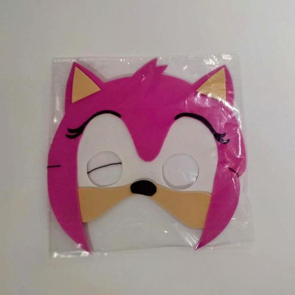 Lembrancinha Sonic Máscaras em Eva Embaladas Individualmente