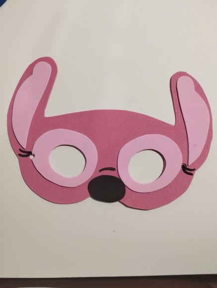 Mascara Infantil Stitch e Ade Eva para Lembrancinha de Festa