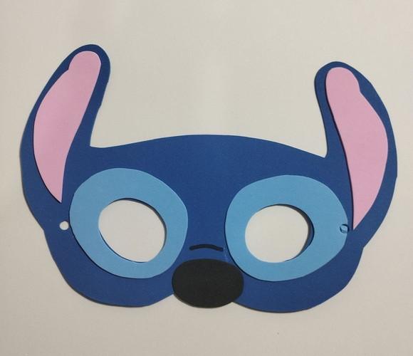 Mascara Infantil Stitch e Ade Eva para Lembrancinha de Festa