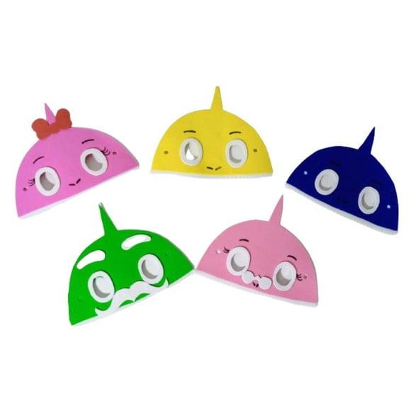 Máscaras Baby Shark Eva para Lebrancinhas De Festa Infantil