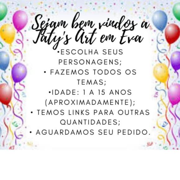 Máscaras Baby Shark Eva para Lebrancinhas De Festa Infantil