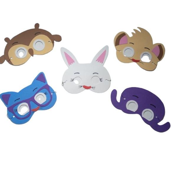 Mascaras Bolofofos em Eva para Lembrancinhas