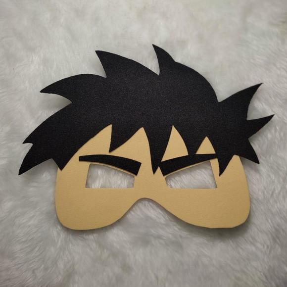 Máscaras Goku de Eva para Lembrancinhas de Festa