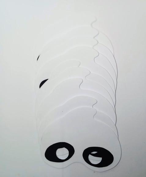 Máscaras Halloween de Eva para Lembrancinha de Festa