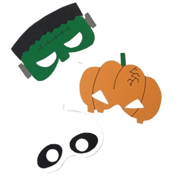 Máscaras Halloween de Eva para Lembrancinha de Festa