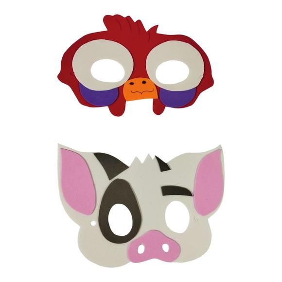 Máscaras Moana em Eva para Lembrancinha Festa Infantil