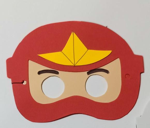 Máscaras Ninja Go de Eva para Lembrancinhas de Festa