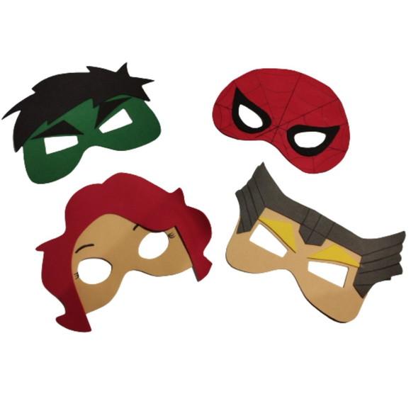 Máscaras os Vingadores em Eva Lembrancinha