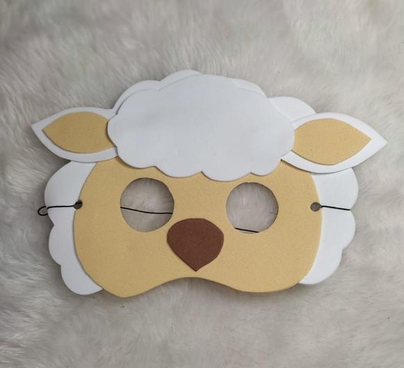 Mascaras Ovelhinha em Eva para Lembrancinhas