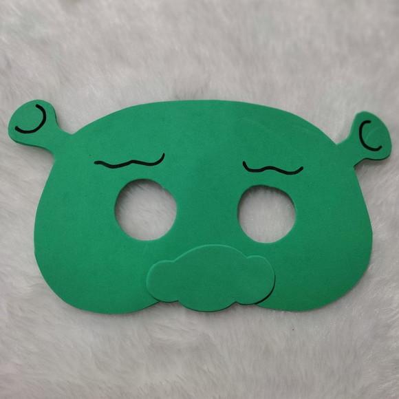 Máscaras Shrek e Fiona de Eva para Lembrancinhas de Festa