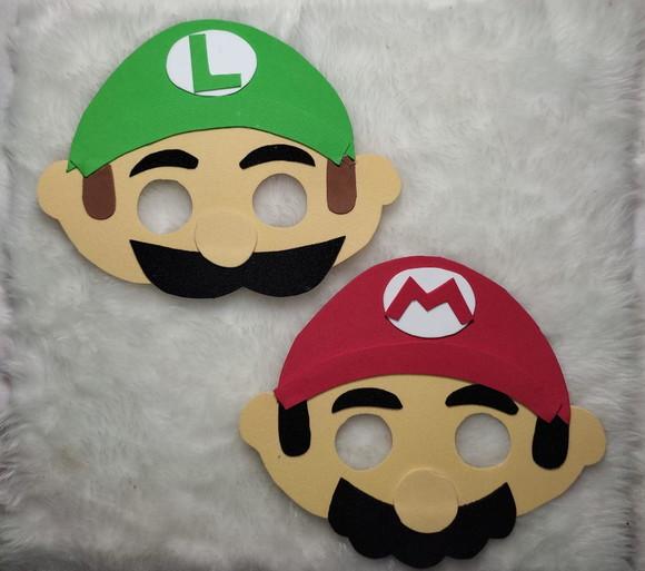 Máscaras Super Mario Bros Toda em Eva