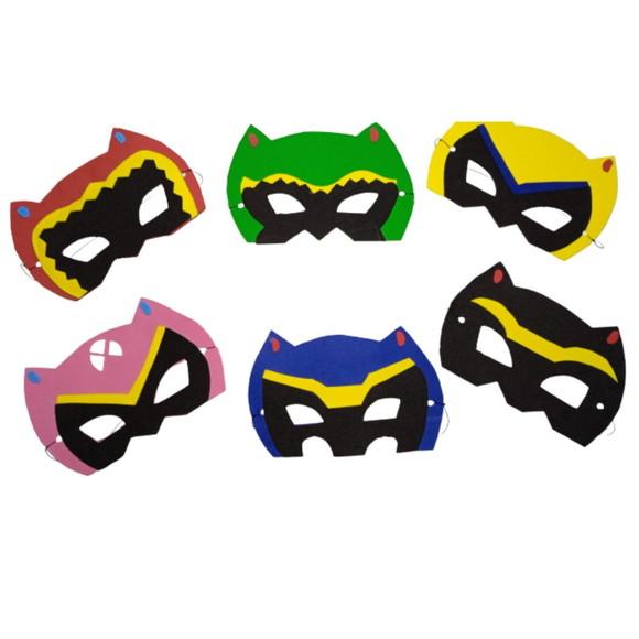 Máscaras Tema Power Rangers Toda em Eva para Lembrancinhas